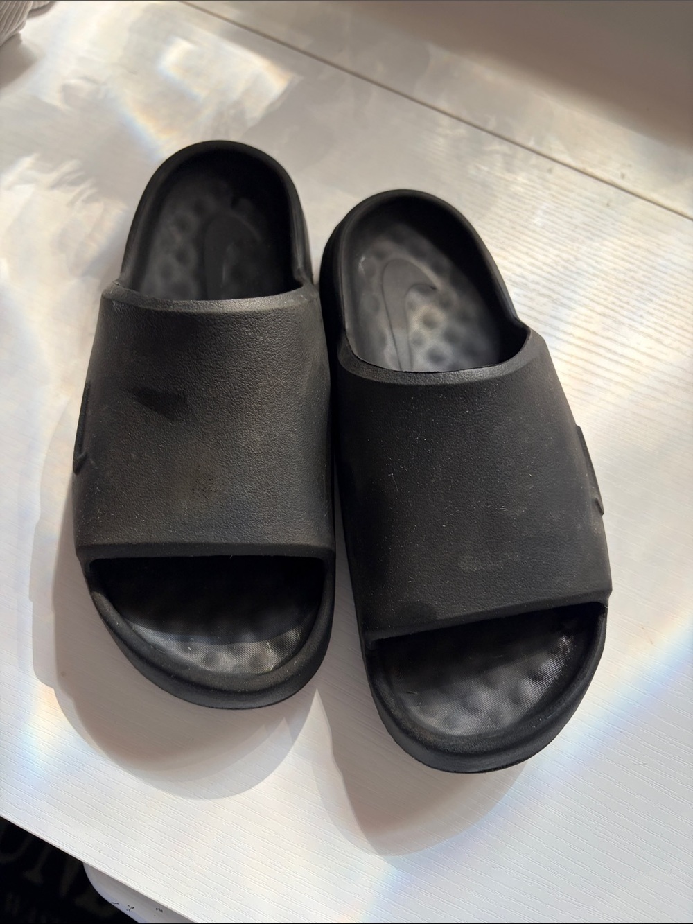 Nike Kids Black Slide Sandals